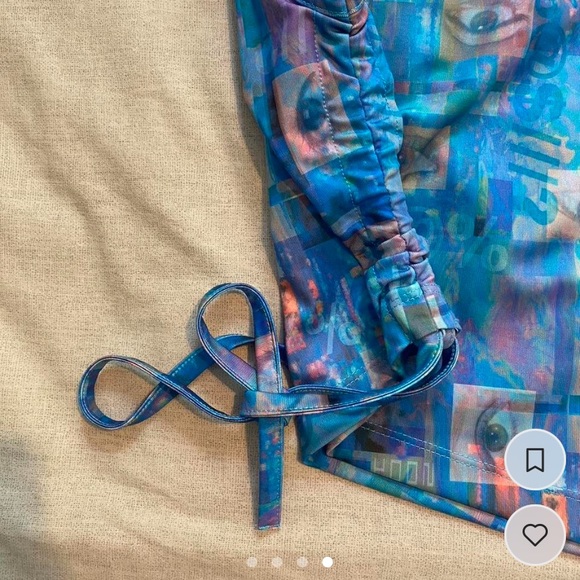 Ragged Priest Psychedelic Eye Racer Top - Picture 3 of 4